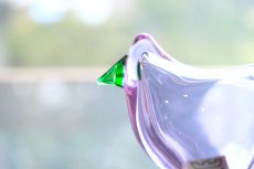 画像2: 北欧アートガラス/ビンテージガラス/Oiva Toikka/オイバ・トイッカ/Nuutajarvi/ヌータヤルヴィ/Sieppo/初期シエッポ/アメジスト&グリーン (2)