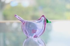 画像4: 北欧アートガラス/ビンテージガラス/Oiva Toikka/オイバ・トイッカ/Nuutajarvi/ヌータヤルヴィ/Sieppo/初期シエッポ/アメジスト&グリーン (4)