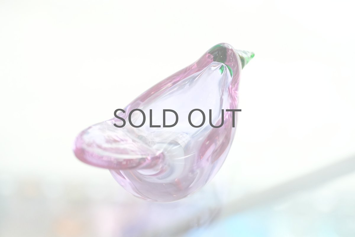 画像6: 北欧アートガラス/ビンテージガラス/Oiva Toikka/オイバ・トイッカ/Nuutajarvi/ヌータヤルヴィ/Sieppo/初期シエッポ/アメジスト&グリーン (6)