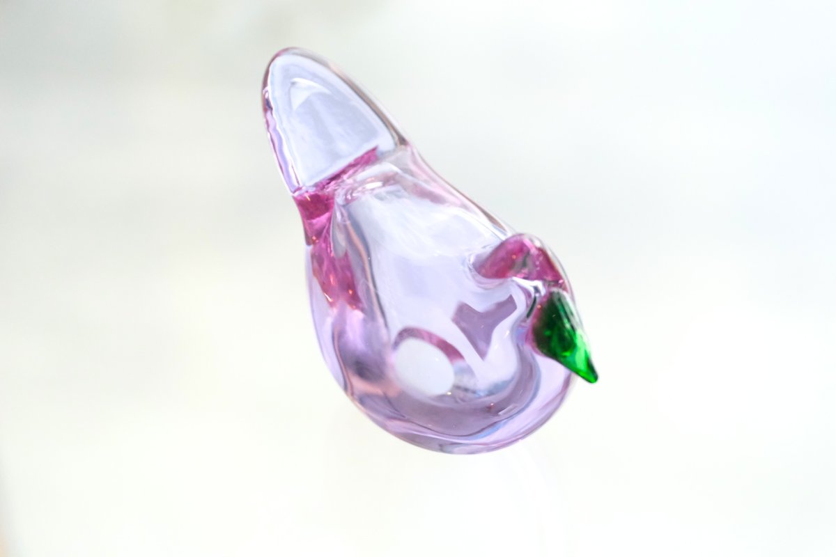 画像5: 北欧アートガラス/ビンテージガラス/Oiva Toikka/オイバ・トイッカ/Nuutajarvi/ヌータヤルヴィ/Sieppo/初期シエッポ/アメジスト&グリーン (5)