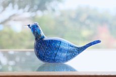 画像6: 北欧アートガラス/ビンテージガラス/Oiva Toikka/オイバ・トイッカ/iittala/イッタラ/Birds/バード/1995年/クリスマス/Blue Cuckoo/レアピース (6)