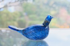 画像1: 北欧アートガラス/ビンテージガラス/Oiva Toikka/オイバ・トイッカ/iittala/イッタラ/Birds/バード/1995年/クリスマス/Blue Cuckoo/レアピース (1)