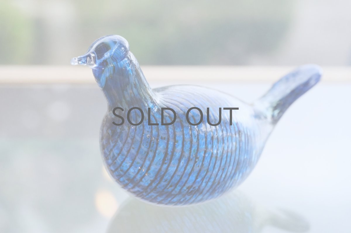 画像8: 北欧アートガラス/ビンテージガラス/Oiva Toikka/オイバ・トイッカ/iittala/イッタラ/Birds/バード/1995年/クリスマス/Blue Cuckoo/レアピース (8)