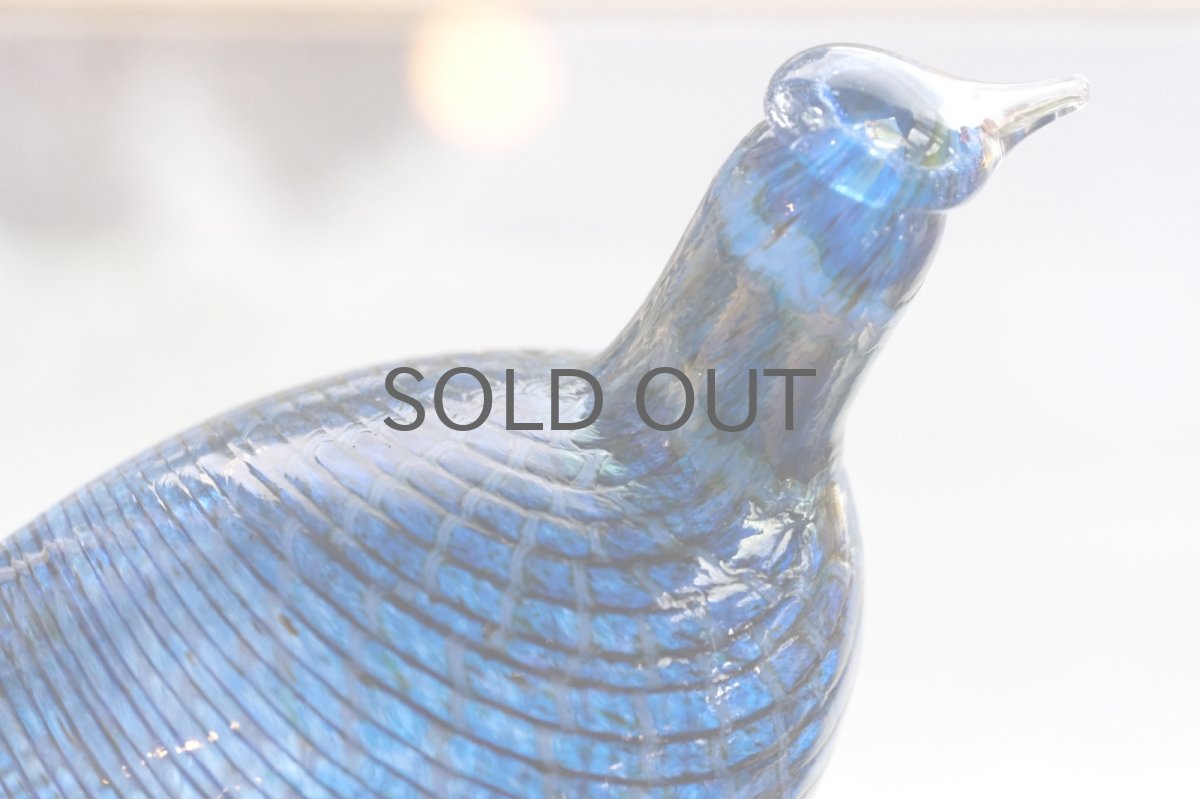 画像2: 北欧アートガラス/ビンテージガラス/Oiva Toikka/オイバ・トイッカ/iittala/イッタラ/Birds/バード/1995年/クリスマス/Blue Cuckoo/レアピース (2)
