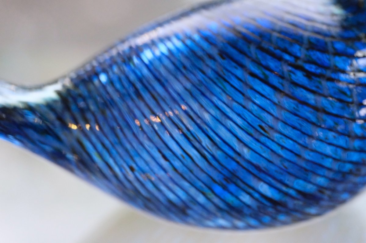 画像5: 北欧アートガラス/ビンテージガラス/Oiva Toikka/オイバ・トイッカ/iittala/イッタラ/Birds/バード/1995年/クリスマス/Blue Cuckoo/レアピース (5)