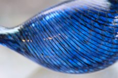 画像5: 北欧アートガラス/ビンテージガラス/Oiva Toikka/オイバ・トイッカ/iittala/イッタラ/Birds/バード/1995年/クリスマス/Blue Cuckoo/レアピース (5)