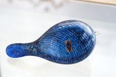 画像10: 北欧アートガラス/ビンテージガラス/Oiva Toikka/オイバ・トイッカ/iittala/イッタラ/Birds/バード/1995年/クリスマス/Blue Cuckoo/レアピース (10)
