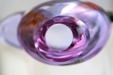 画像7: 北欧アートガラス/ビンテージガラス/Oiva Toikka/オイバ・トイッカ/Nuutajarvi/ヌータヤルヴィ/Sieppo/初期シエッポ/アメジスト&グリーン (7)