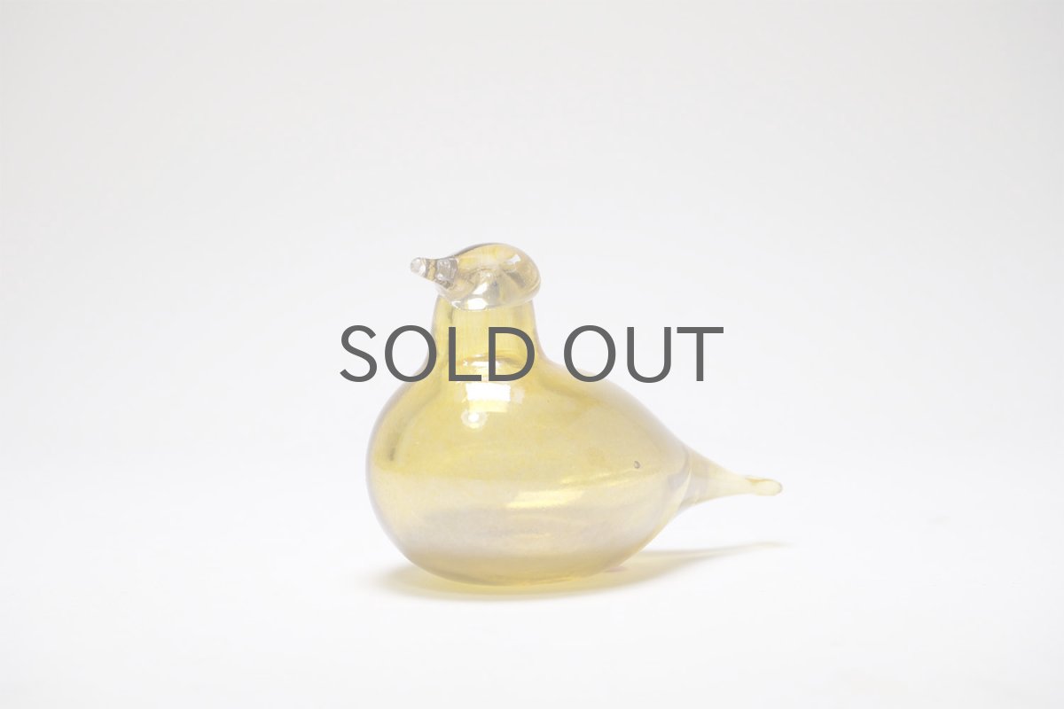 画像2: 北欧アートガラス/ビンテージガラス/Oiva Toikka/オイバ・トイッカ/イッタラ/Birds/バード/薄いイエローラスター (2)