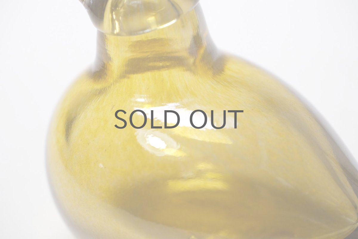 画像6: 北欧アートガラス/ビンテージガラス/Oiva Toikka/オイバ・トイッカ/イッタラ/Birds/バード/薄いイエローラスター (6)