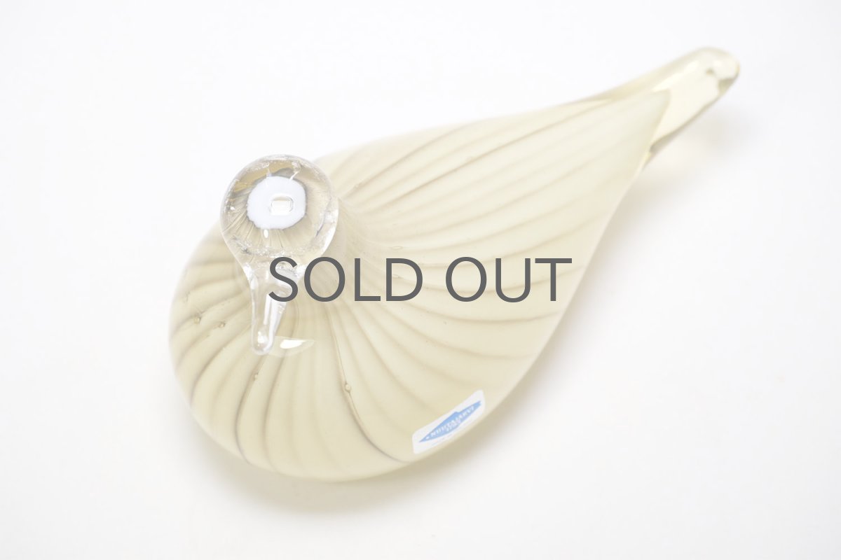 画像7: 北欧アートガラス/ビンテージガラス/Oiva Toikka/オイバ・トイッカ/Nuutajarvi/ヌータヤルヴィ/Plover/Lintu Sininen/1991-94年 (7)