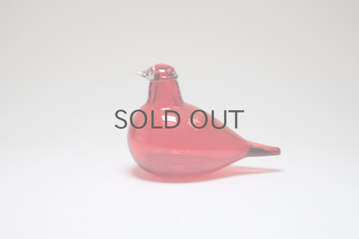 画像2: 北欧アートガラス/ビンテージガラス/Oiva Toikka/オイバ・トイッカ/Birds/バード/Nuutajarv/ヌータヤルヴィ/little turn/リトルターン/コアジサシ/ヌータヤルヴィレッド (2)