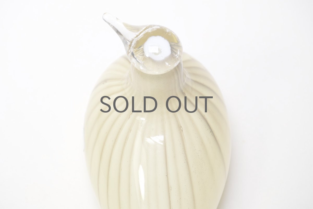 画像8: 北欧アートガラス/ビンテージガラス/Oiva Toikka/オイバ・トイッカ/Nuutajarvi/ヌータヤルヴィ/Plover/Lintu Sininen/1991-94年 (8)