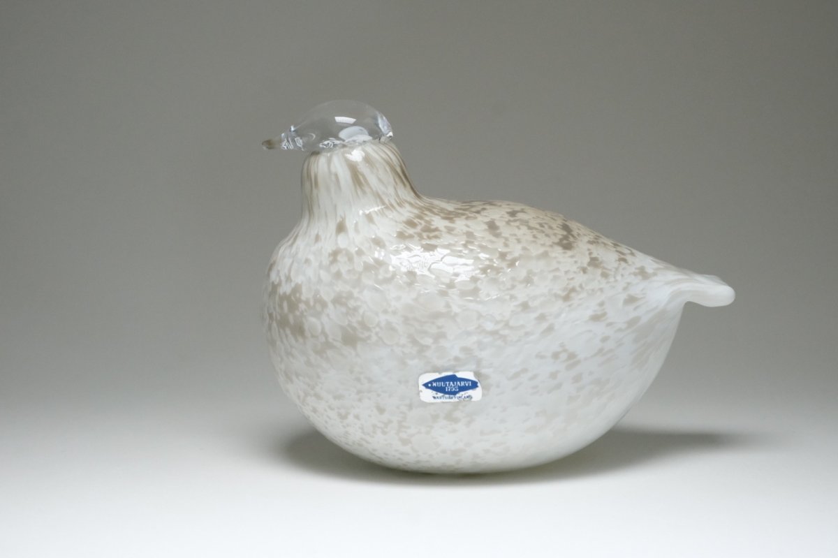 画像1: 北欧アートガラス/ビンテージガラス/Oiva Toikka/オイバ・トイッカ/イッタラ/Birds/バード/Riekko/リエッコ/Willow Grouse/ウィローグース (1)