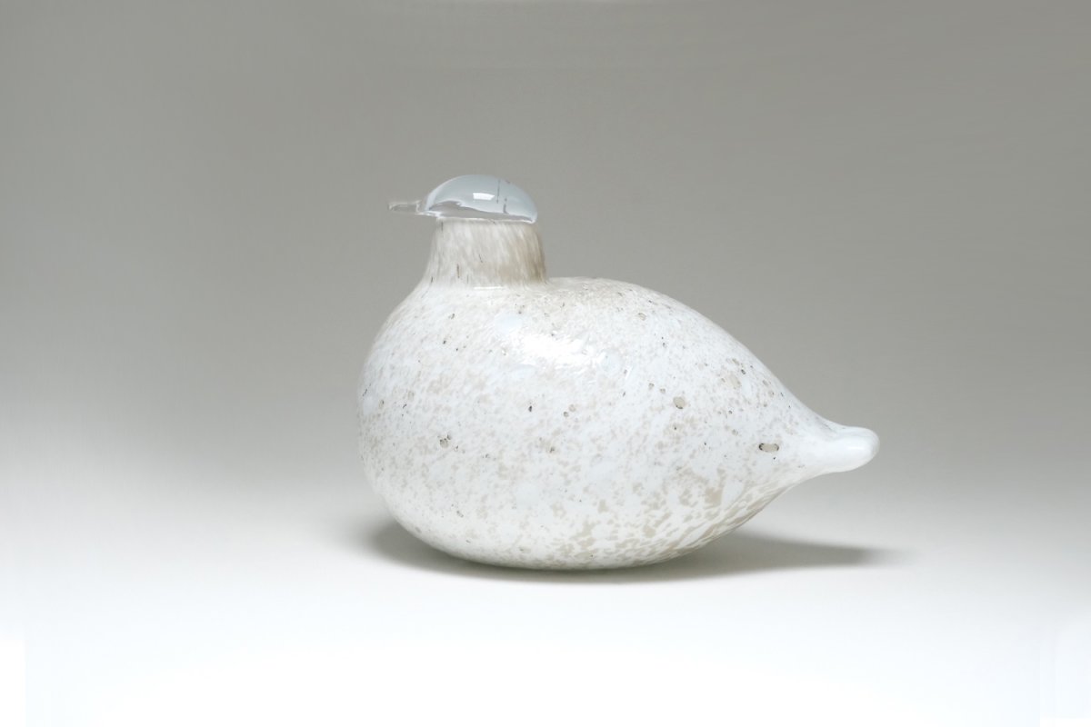 画像1: 北欧アートガラス/ビンテージガラス/Oiva Toikka/オイバ・トイッカ/イッタラ/Birds/バード/Riekko/リエッコ/Willow Grouse/ウィローグース/Mサイズ (1)