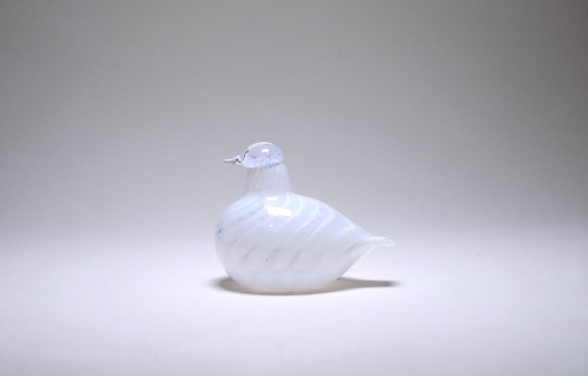 画像1: 北欧アートガラス/Nuutajarvi/ヌータヤルヴィ/Oiva Toikka/オイバトイッカ/Nuutajarvi/ヌータヤルヴィ/2002年/Riekon Poikanen/Baby willow grouse (1)