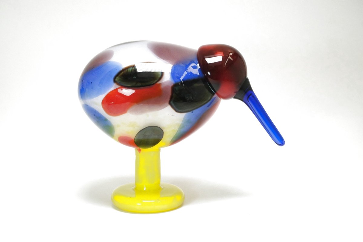 画像1: 北欧アートガラス/Oiva Toikka/オイバトイッカ/NUUTAJARVI/iittala/Birds/バード/Jalokiwi/Jewelled Kiwi/ジュエルドキウイ (1)