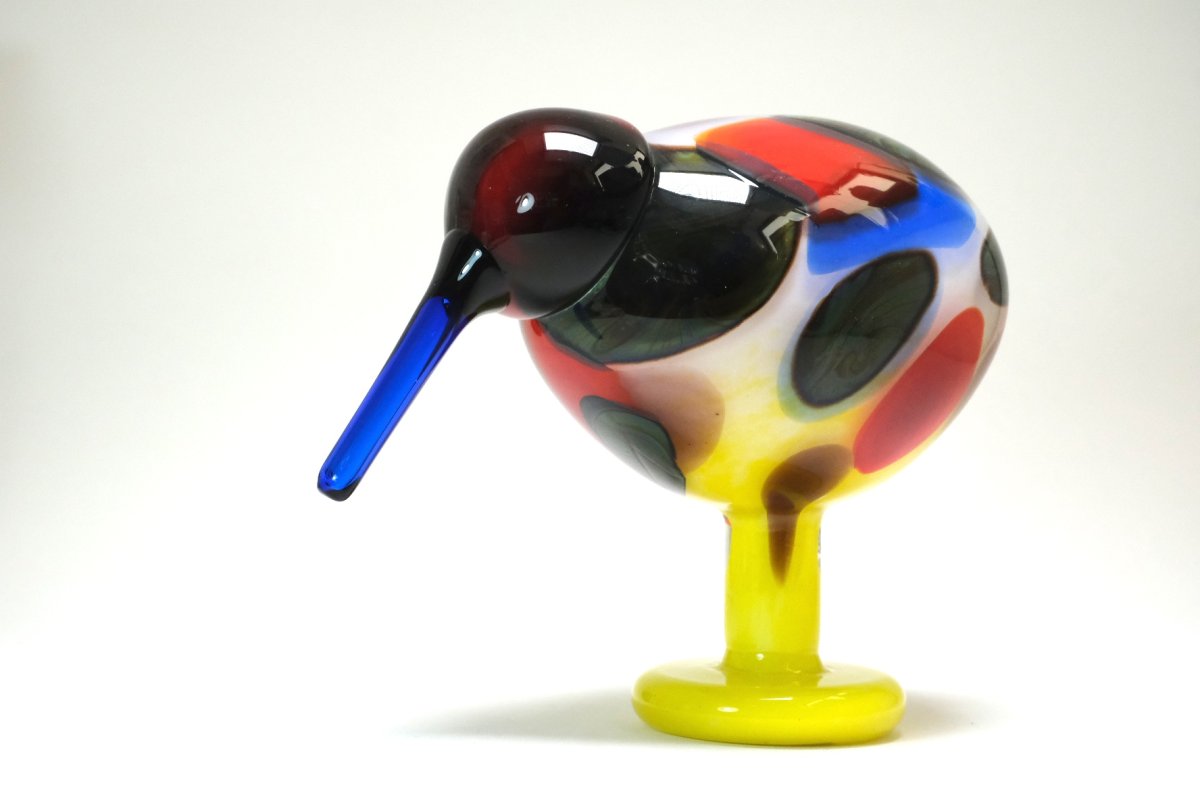画像6: 北欧アートガラス/Oiva Toikka/オイバトイッカ/NUUTAJARVI/iittala/Birds/バード/Jalokiwi/Jewelled Kiwi/ジュエルドキウイ (6)