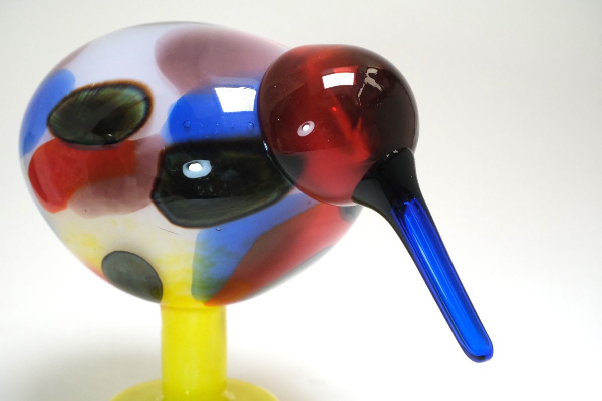 画像2: 北欧アートガラス/Oiva Toikka/オイバトイッカ/NUUTAJARVI/iittala/Birds/バード/Jalokiwi/Jewelled Kiwi/ジュエルドキウイ (2)