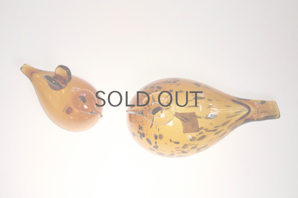 画像2: 北欧アートガラス/ビンテージガラス/Oiva Toikka/オイバ・トイッカ/iittala/イッタラ/Birds/バード/Moter & Baby (2)
