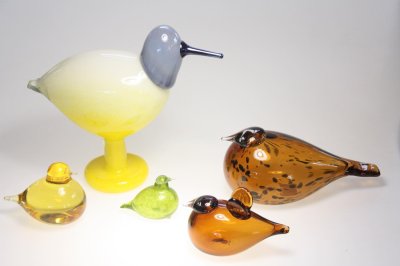 画像1: 北欧アートガラス/ビンテージガラス/Oiva Toikka/オイバ・トイッカ/iittala/イッタラ/Birds/バード/Moter & Baby