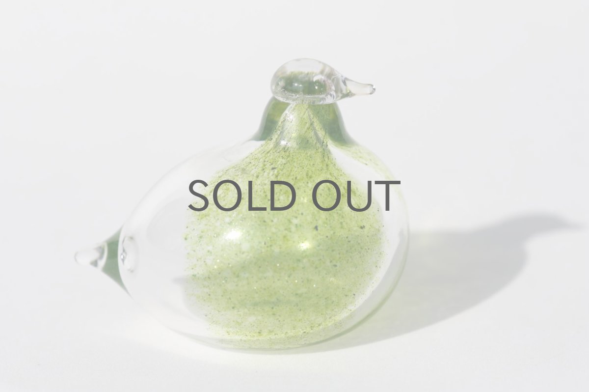 画像3: 北欧アートガラス/ビンテージガラス/Oiva Toikka/オイバ・トイッカ/イッタラ/Birds/バード/Golden-Crested Kinglet/グリーン/No.2 (3)