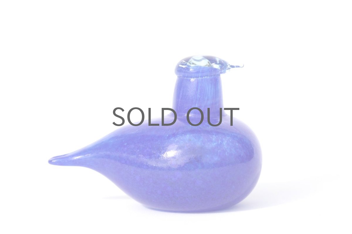 画像2: 北欧アートガラス/ビンテージガラス/Oiva Toikka/オイバ・トイッカ/イッタラ/Birds/バード/Golden-Crested Kinglet/ブルー/No.1 (2)