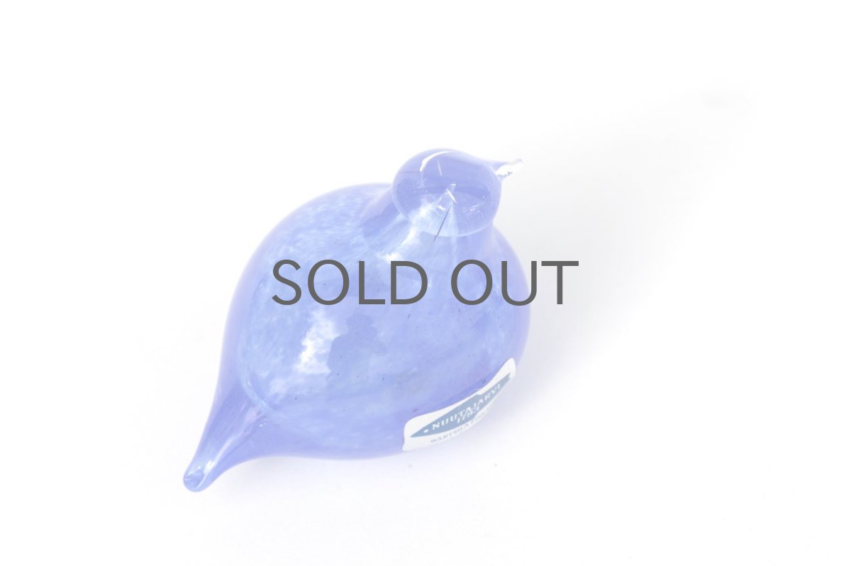 画像4: 北欧アートガラス/ビンテージガラス/Oiva Toikka/オイバ・トイッカ/イッタラ/Birds/バード/Golden-Crested Kinglet/ライトブルー/別注品/No.3 (4)