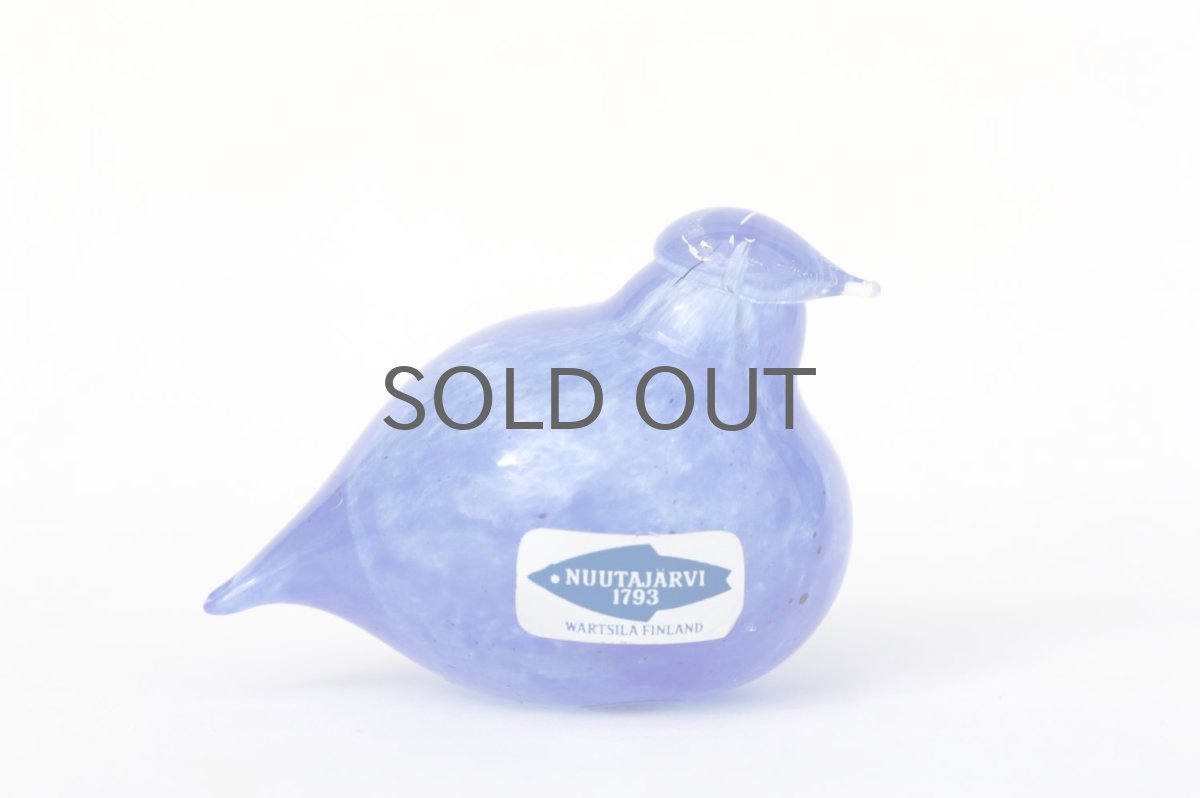 画像3: 北欧アートガラス/ビンテージガラス/Oiva Toikka/オイバ・トイッカ/イッタラ/Birds/バード/Golden-Crested Kinglet/ライトブルー/別注品/No.3 (3)