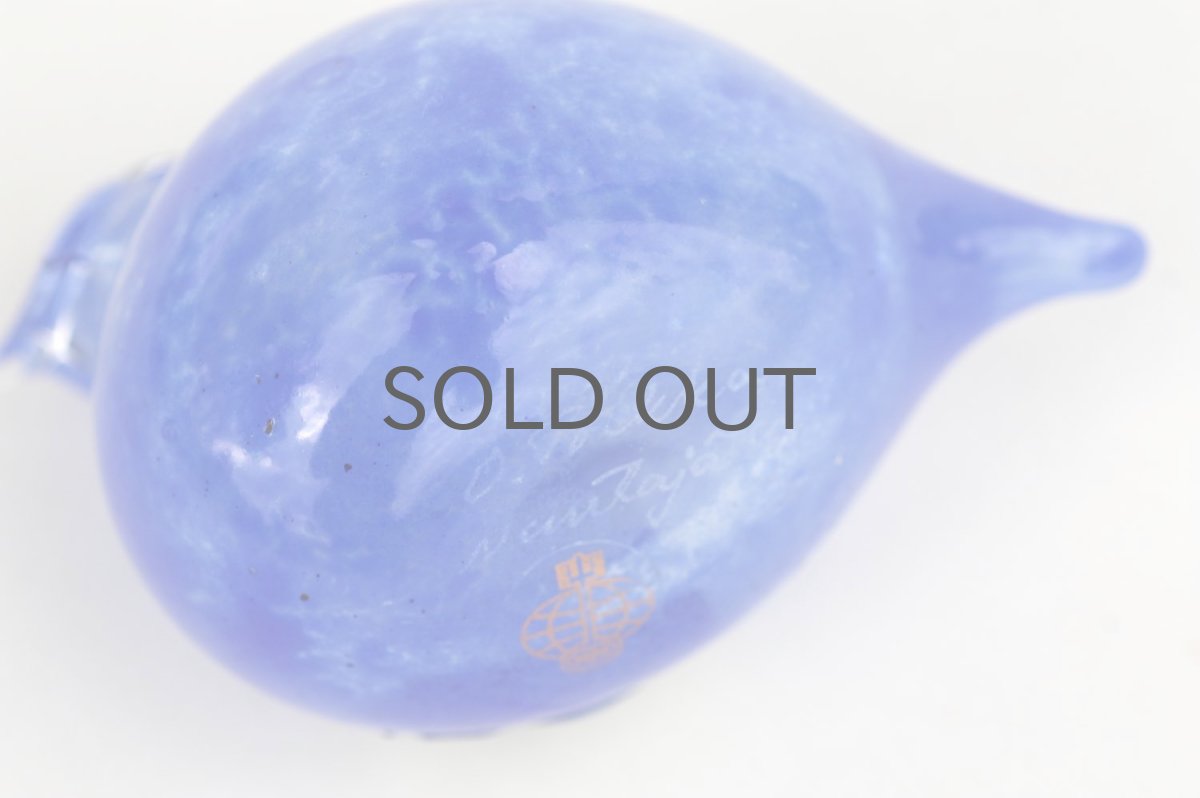 画像6: 北欧アートガラス/ビンテージガラス/Oiva Toikka/オイバ・トイッカ/イッタラ/Birds/バード/Golden-Crested Kinglet/ライトブルー/別注品/No.3 (6)