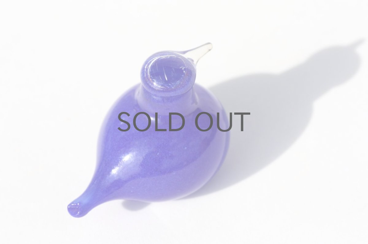 画像4: 北欧アートガラス/ビンテージガラス/Oiva Toikka/オイバ・トイッカ/イッタラ/Birds/バード/Golden-Crested Kinglet/ブルー/No.2 (4)