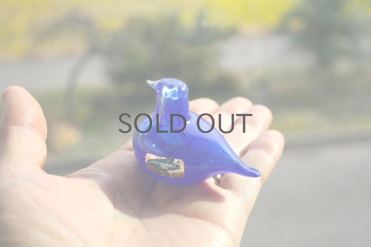 画像8: 北欧アートガラス/ビンテージガラス/Oiva Toikka/オイバ・トイッカ/イッタラ/Birds/バード/Golden-Crested Kinglet/ブルー/No.1 (8)