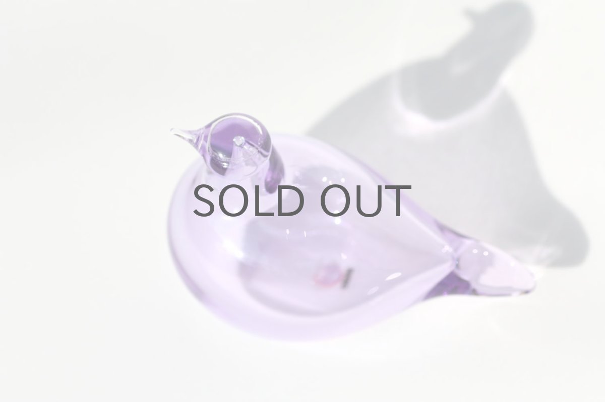 画像5: 北欧アートガラス/iittala/イッタラバード/Oiva Toikka/オイバトイッカ/ Little tern/リトルターン/ライラック (5)