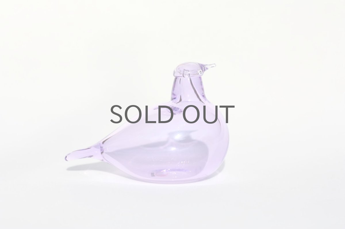 画像4: 北欧アートガラス/iittala/イッタラバード/Oiva Toikka/オイバトイッカ/ Little tern/リトルターン/ライラック (4)