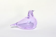 画像4: 北欧アートガラス/iittala/イッタラバード/Oiva Toikka/オイバトイッカ/ Little tern/リトルターン/ライラック (4)