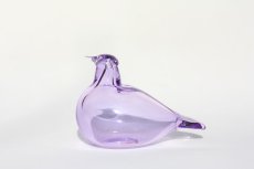 画像1: 北欧アートガラス/iittala/イッタラバード/Oiva Toikka/オイバトイッカ/ Little tern/リトルターン/ライラック (1)