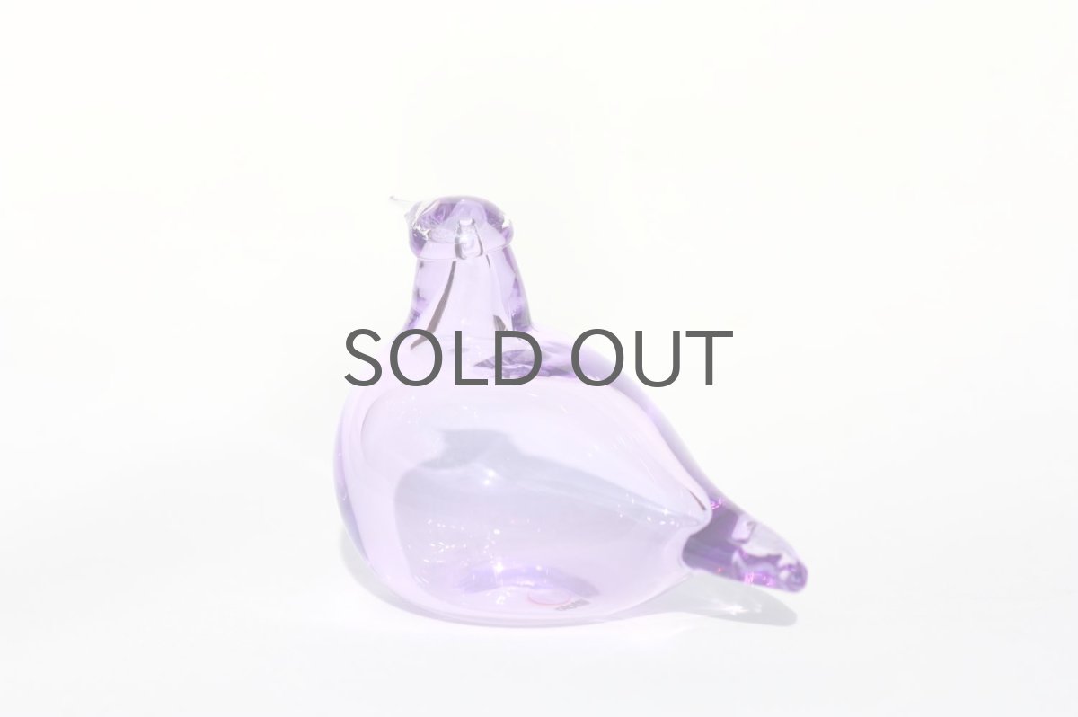 画像2: 北欧アートガラス/iittala/イッタラバード/Oiva Toikka/オイバトイッカ/ Little tern/リトルターン/ライラック (2)