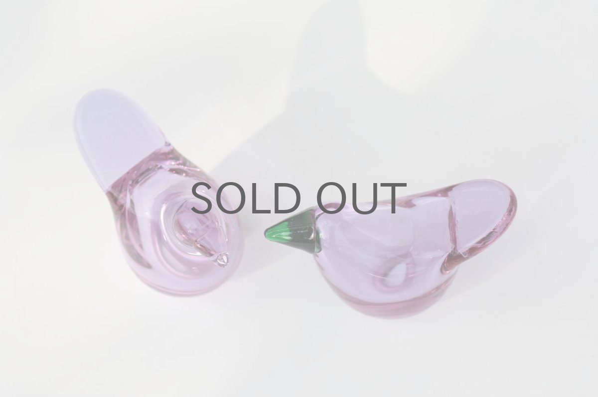 画像10: 北欧アートガラス/ビンテージガラス/Oiva Toikka/オイバトイッカ/Nuutajarvi/ヌータヤルヴィ/Sieppo/シエッポ/アメジスト&クリア (10)