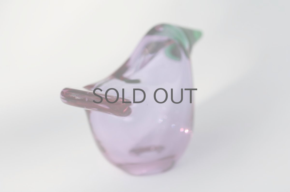 画像5: 北欧アートガラス/ビンテージガラス/Oiva Toikka/オイバ・トイッカ/Nuutajarvi/ヌータヤルヴィ/Sieppo/シエッポ/アメジスト&グリーン (5)