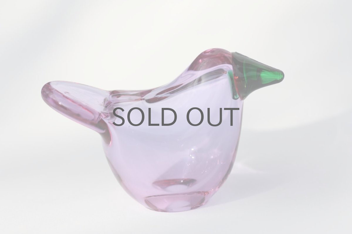 画像4: 北欧アートガラス/ビンテージガラス/Oiva Toikka/オイバ・トイッカ/Nuutajarvi/ヌータヤルヴィ/Sieppo/シエッポ/アメジスト&グリーン (4)