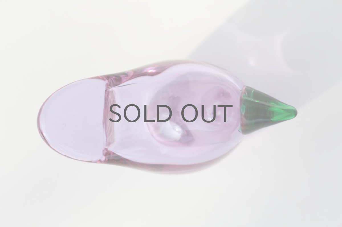 画像6: 北欧アートガラス/ビンテージガラス/Oiva Toikka/オイバ・トイッカ/Nuutajarvi/ヌータヤルヴィ/Sieppo/シエッポ/アメジスト&グリーン (6)