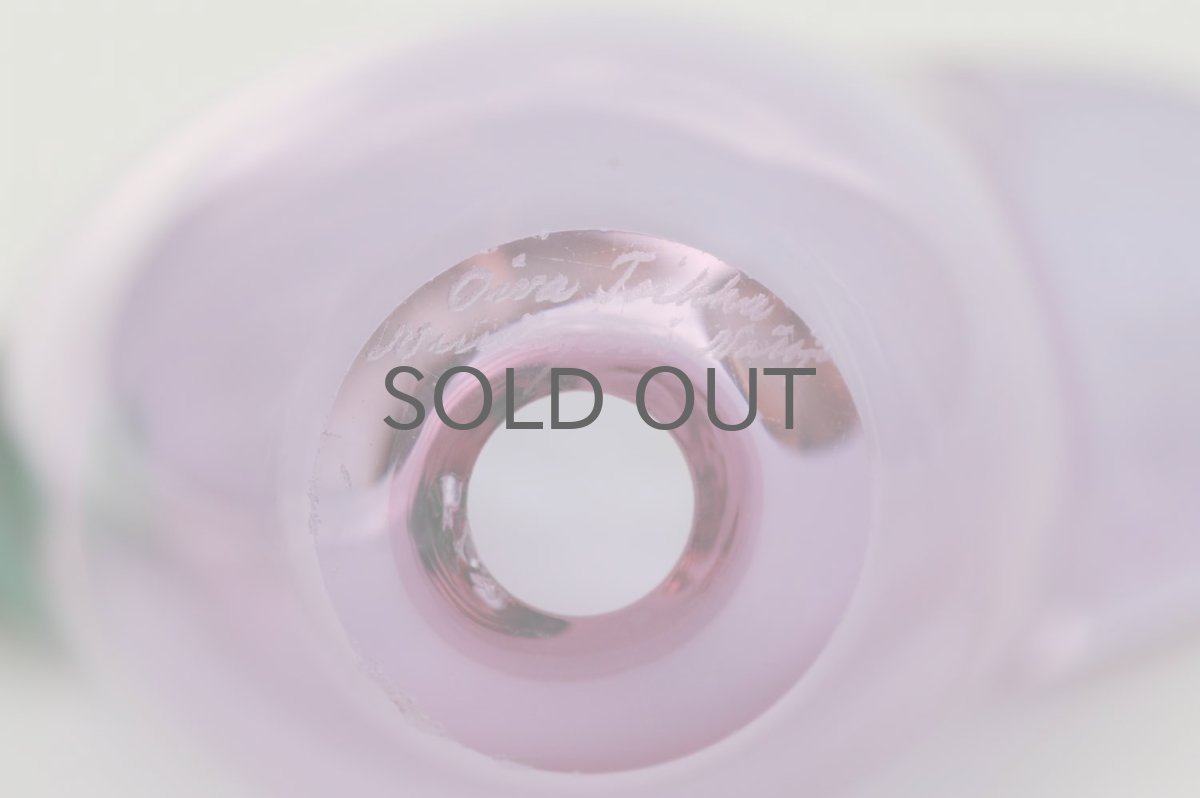 画像7: 北欧アートガラス/ビンテージガラス/Oiva Toikka/オイバ・トイッカ/Nuutajarvi/ヌータヤルヴィ/Sieppo/シエッポ/アメジスト&グリーン (7)