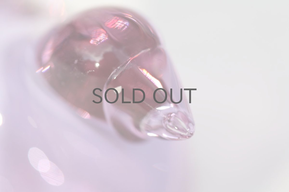 画像5: 北欧アートガラス/ビンテージガラス/Oiva Toikka/オイバトイッカ/Nuutajarvi/ヌータヤルヴィ/Sieppo/シエッポ/アメジスト&クリア (5)