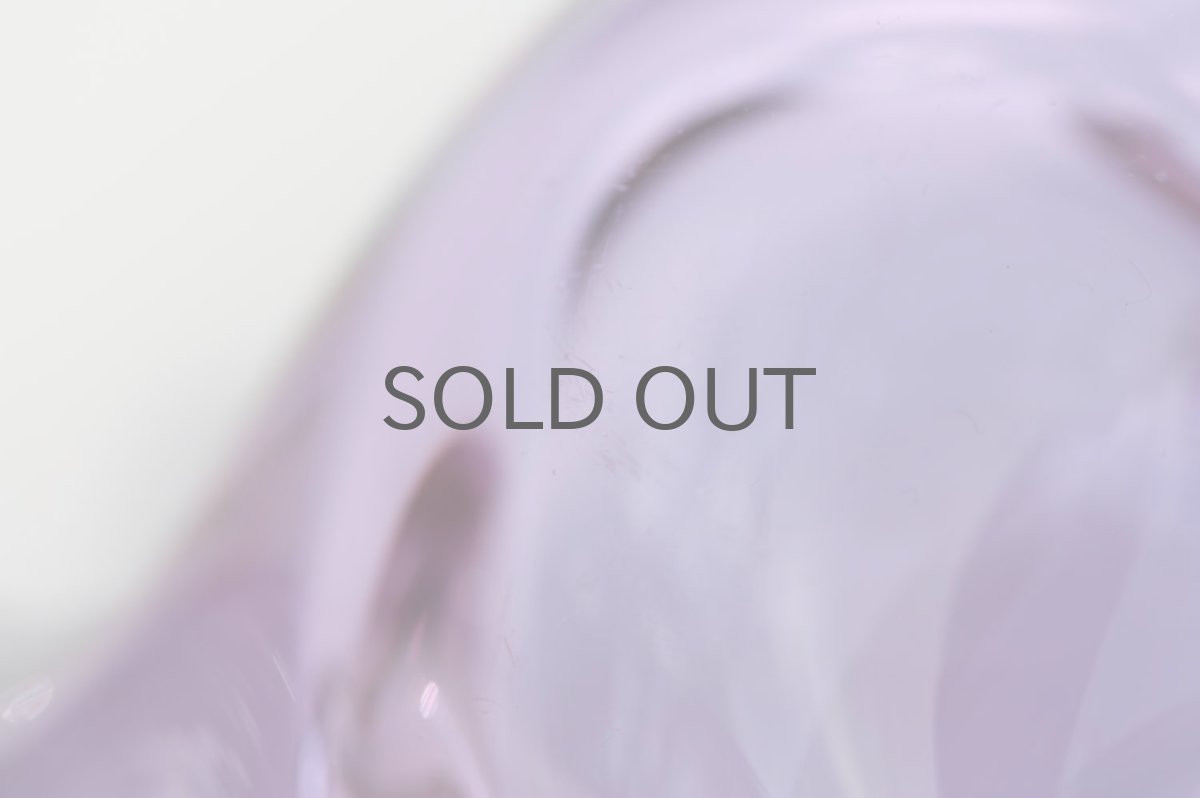 画像6: 北欧アートガラス/ビンテージガラス/Oiva Toikka/オイバトイッカ/Nuutajarvi/ヌータヤルヴィ/Sieppo/シエッポ/アメジスト&クリア (6)