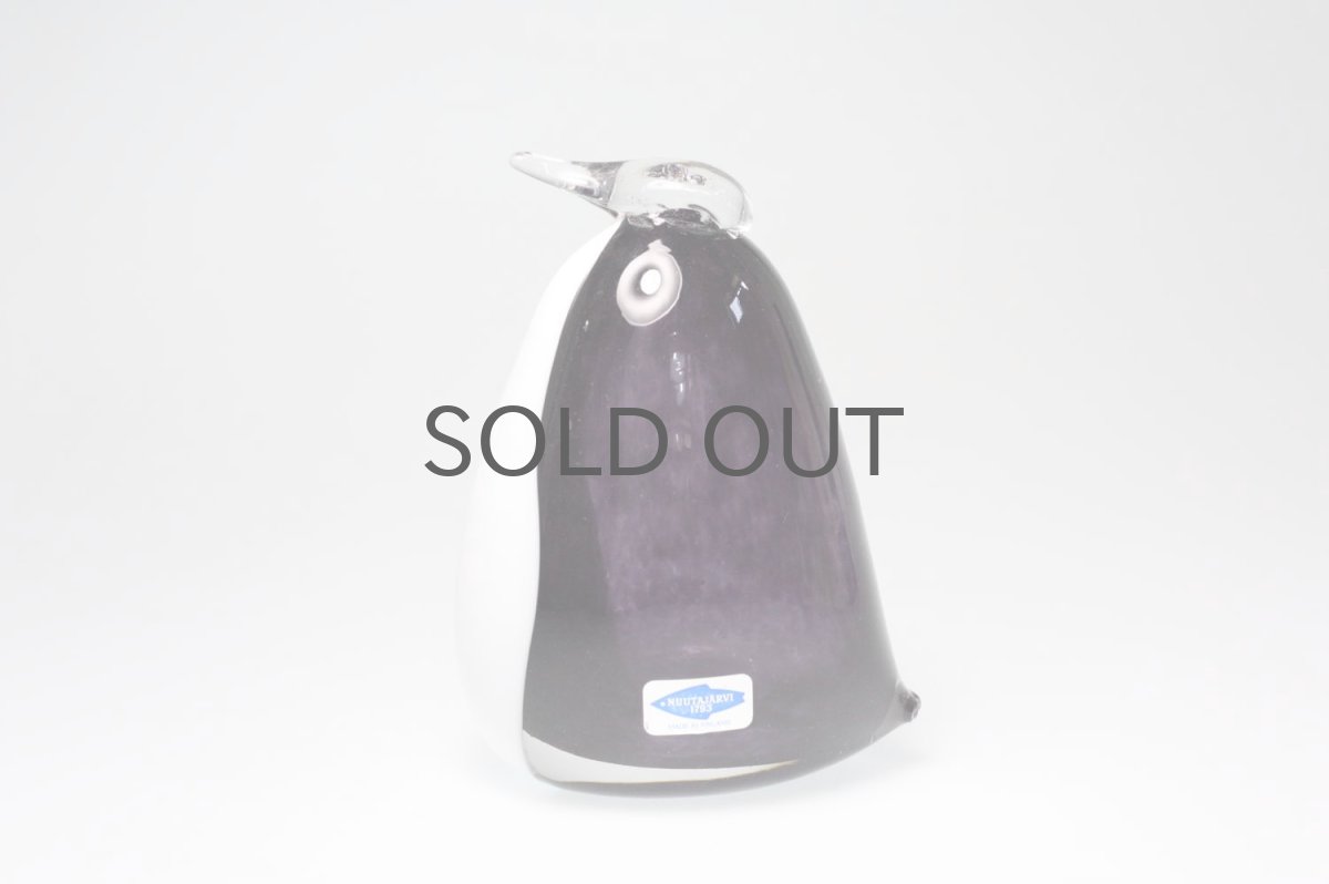 画像1: 北欧アートガラス/ビンテージガラス/Oiva Toikka/オイバ・トイッカ/iittala/イッタラ/Birds/バード/penguin/パープル/Sサイズ (1)