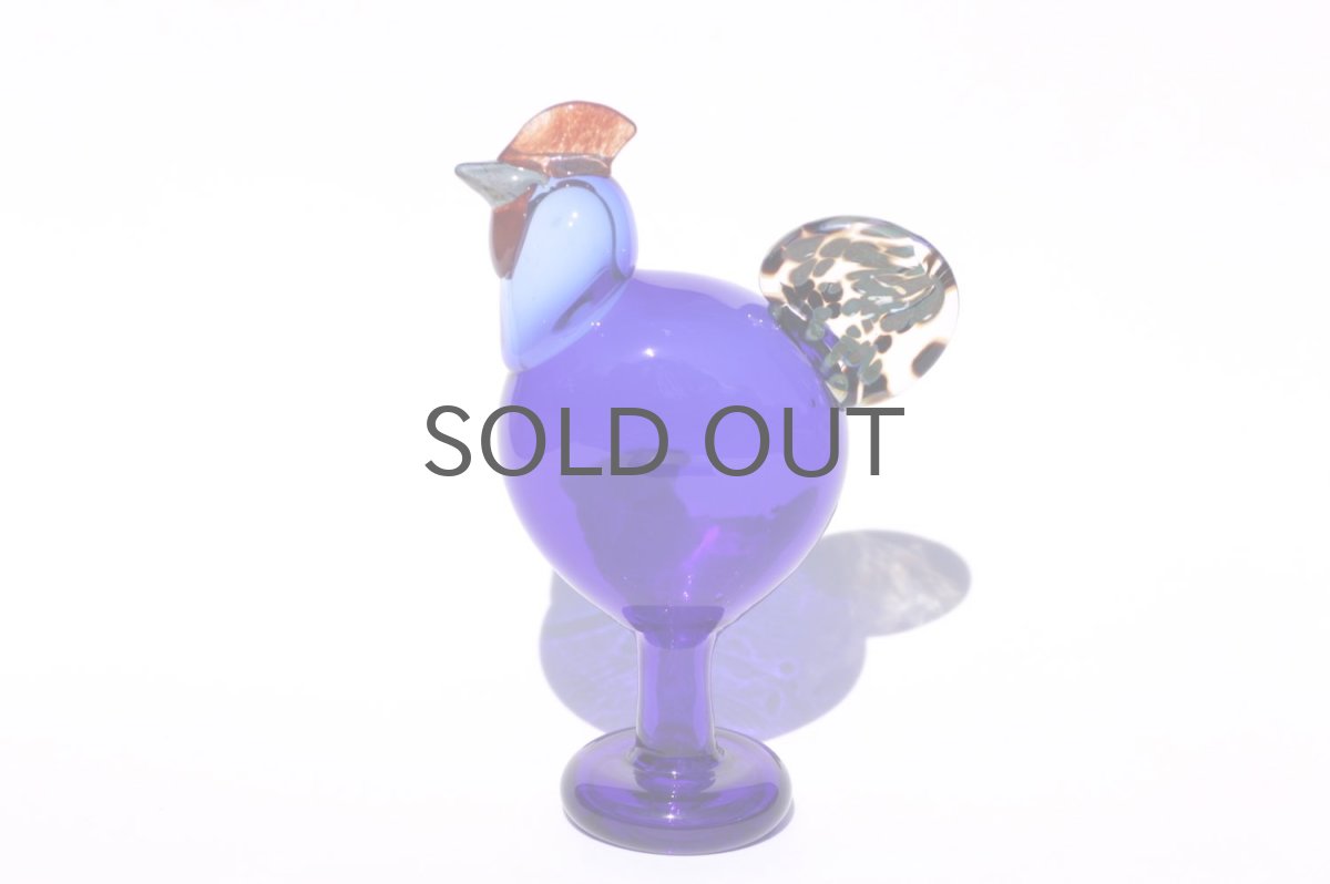 画像1: 北欧アートガラス/ビンテージガラス/Oiva Toikka/オイバ・トイッカ/iittala/イッタラ/Birds/バード/Juhlkukko/Rooster/ユフラクッコ/ルースター (1)