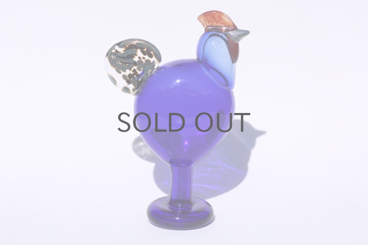 画像2: 北欧アートガラス/ビンテージガラス/Oiva Toikka/オイバ・トイッカ/iittala/イッタラ/Birds/バード/Juhlkukko/Rooster/ユフラクッコ/ルースター (2)