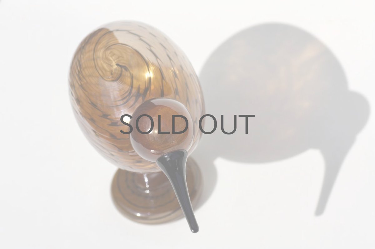 画像4: 北欧アートガラス/ビンテージガラス/Oiva Toikka/オイバ・トイッカ/iittala/イッタラ/Birds/バード/Kultakiwi/Golden kiwi/ゴールデンキウイ (4)