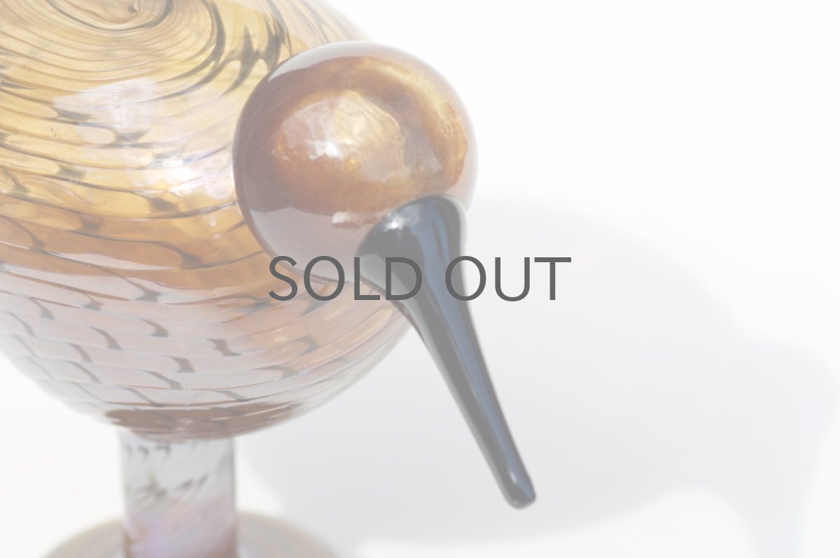 画像3: 北欧アートガラス/ビンテージガラス/Oiva Toikka/オイバ・トイッカ/iittala/イッタラ/Birds/バード/Kultakiwi/Golden kiwi/ゴールデンキウイ (3)