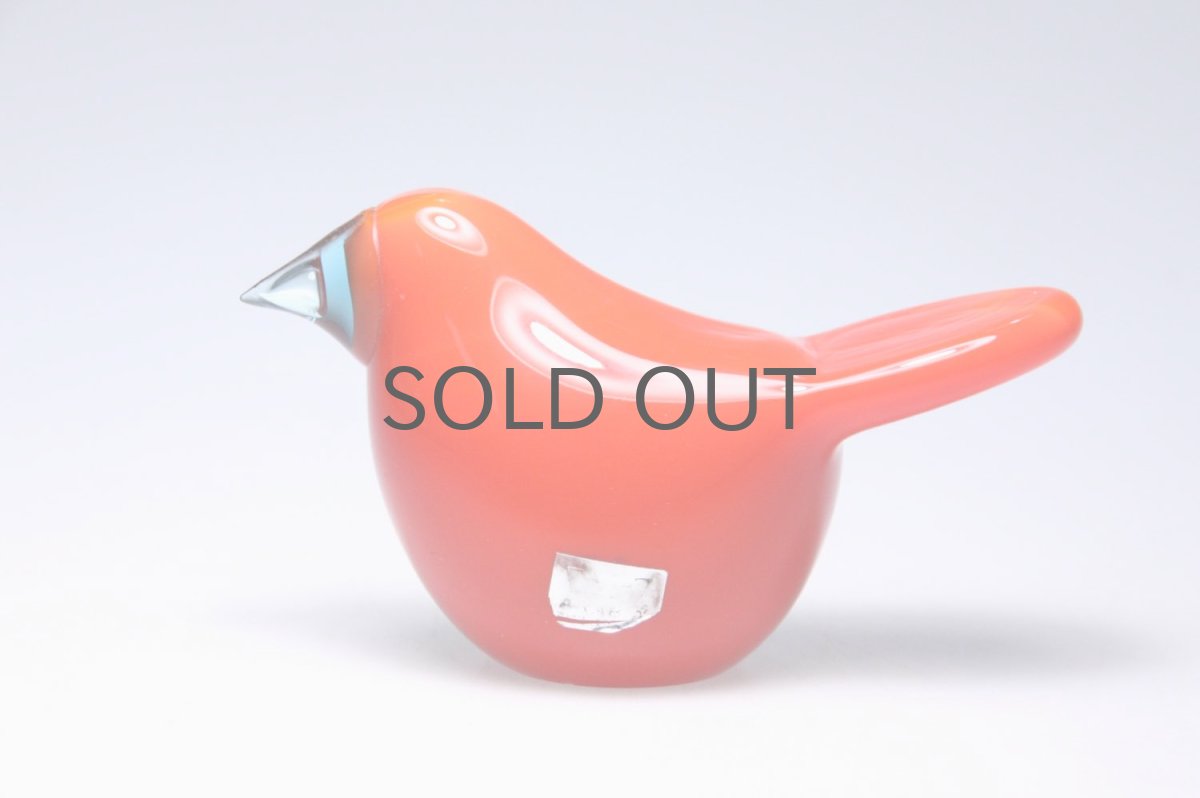 画像4: 北欧アートガラス/ビンテージガラス/Oiva Toikka/オイバ・トイッカ/オイヴァ・トイッカ/Nuutajarvi/ヌータヤルヴィ/Sieppo/シエッポ/初期不透明レッド (4)